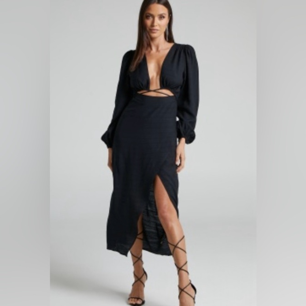 Showpo Black High Low Dress